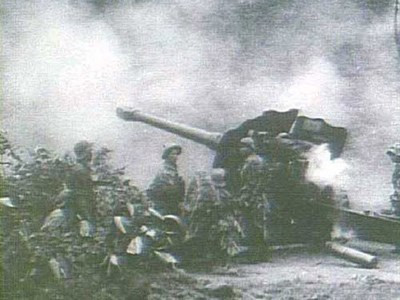 Pháo 122 mm trên chiến trường Miền Nam Việt Nam.