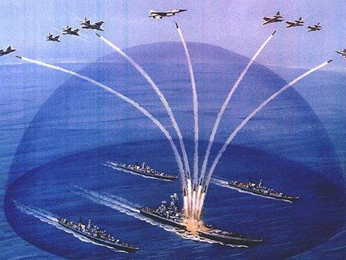 Hệ thống S-300V bảo vệ hạm đội.