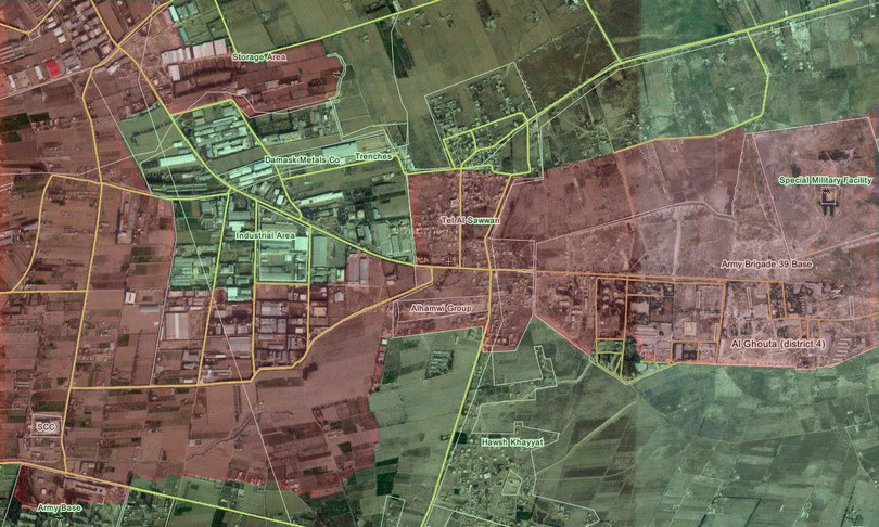 Lữ đoàn 105 Vệ binh Cộng hòa tấn công Đông Ghouta, diệt hàng chục tay súng cực đoan