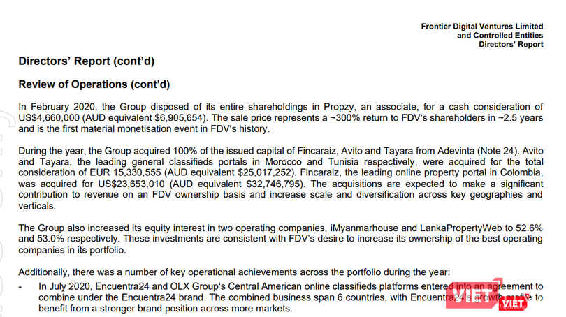 Frontier Digital Ventures lãi gấp 3 lần khi thoái vốn khỏi Propzy