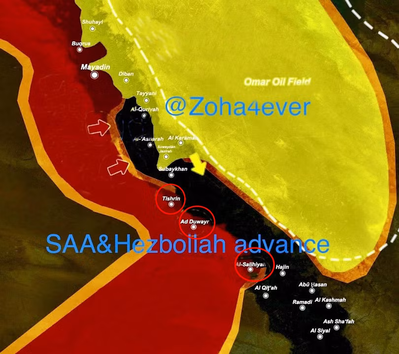 Những địa bàn lực lượng Tiger giải phóng được tính đến ngày 24.11.2017 - ảnh South Front