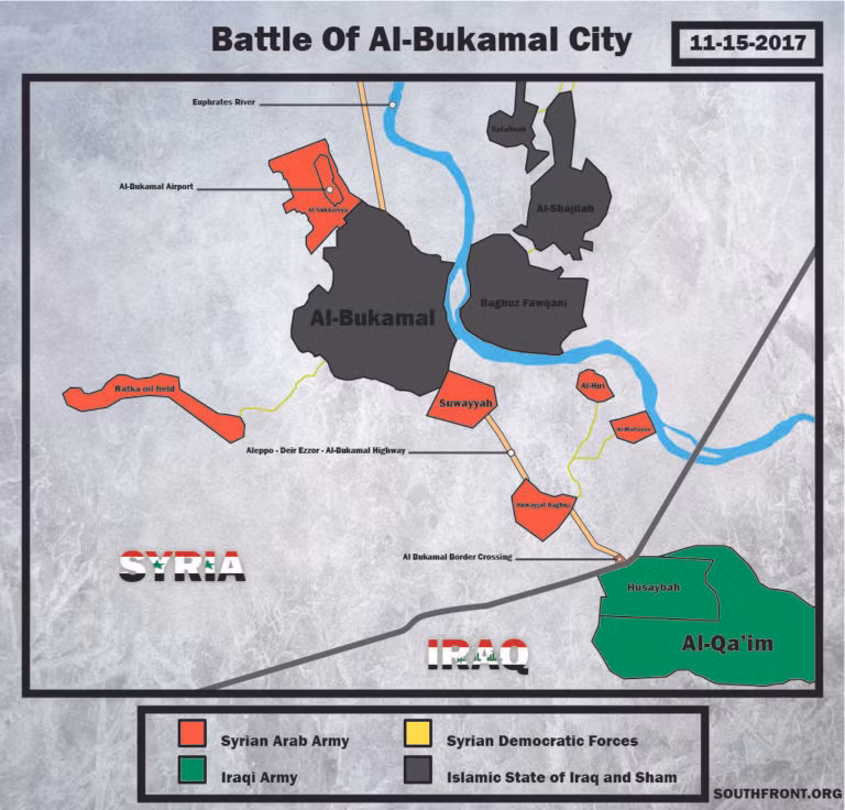 Liên quân Mỹ ngăn chặn quân đội Syria đánh vào sào huyệt IS tại AbuKamal ảnh 1