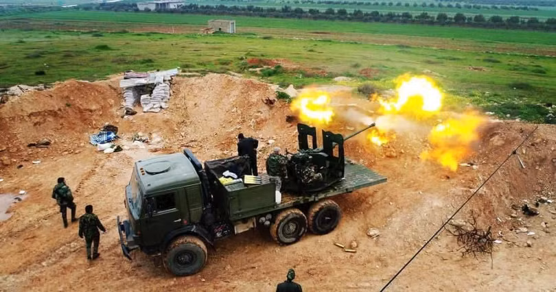 Quân đội Syria tiến công trên vùng bán sa mạc tỉnh Hama - ảnh minh họa Masdar News