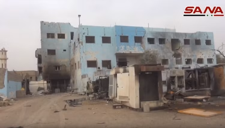 Thành phố Al-Bukamal sau khi giải phóng - ảnh video minh họa SANA