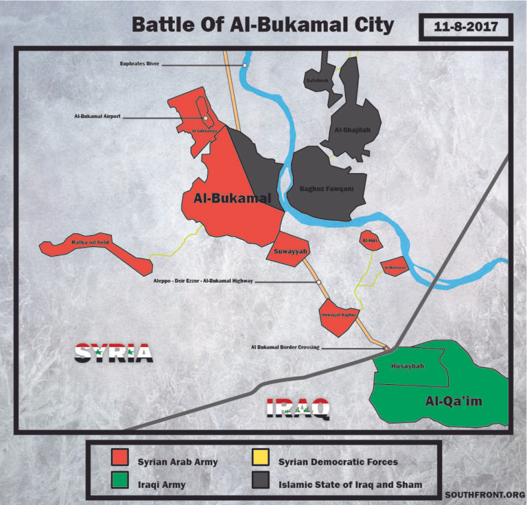 Liên quân Syria đánh tràn vào sào huyệt Al-Bukamal, IS thất thủ (video) ảnh 1