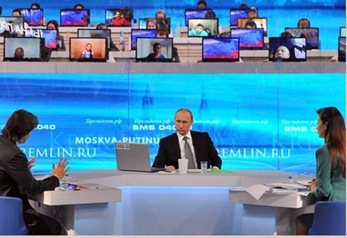Cuộc giao lưu trực tuyến của Tổng thống Putin thu hút sự chú ý của người dân Nga và thế giới