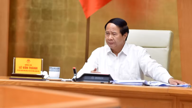 Phó Thủ tướng Lê Văn Thành tại hội nghị “Tháo gỡ khó khăn, vướng mắc cho các doanh nghiệp sản xuất tại các khu công nghiệp, khu chế xuất, khu công nghệ cao và cụm công nghiệp” (Ảnh: VGP)