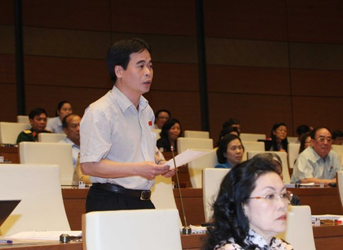 Đại biểu Nguyễn Mạnh Cường (Quảng Bình) - Ảnh: TTXVN 