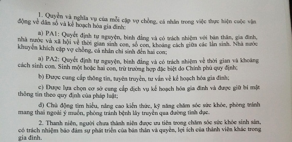 Đề xuất gia đình Việt được sinh con thoải mái ảnh 1