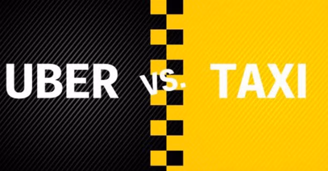 Cuộc đối đầu giữa Uber với các hãng taxi truyền thống chưa dứt. Ảnh: TL