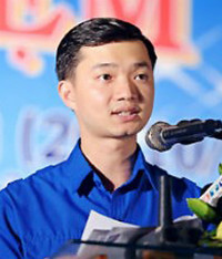 Ông Nguyễn Minh Triết 27tuổi được bầu vào Ban chấp hành Đảng bộ tỉnh Bình Định. Ảnh:PL TP HCM