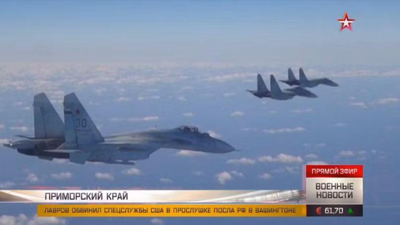 Các máy bay tiêm kích Nga tham gia huấn luyện chiến đấu. Ảnh: TV Zvezda.