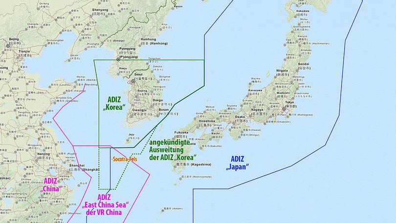 Trung Quốc có thể tuyên bố lập vùng nhận diện phòng không như đã làm tại biển Hoa Đông năm 2013