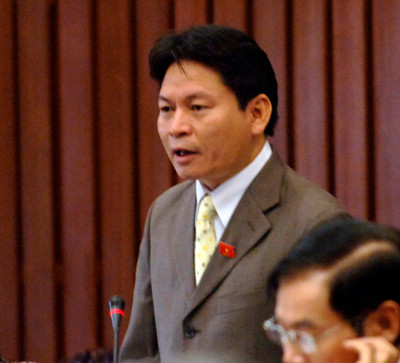 Chủ tịch VIetA Bank Phương Hữu Việt hiện là đại biểu quốc hội. Ảnh: Chinhphu.vn.