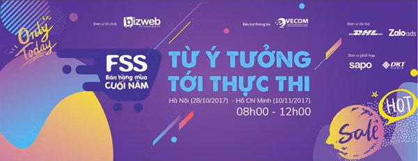 Sự kiện “Bán hàng mùa cuối năm - Từ ý tưởng tới thực thi” diễn ra vào ngày 10/11/2017 tại TP.HCM.
