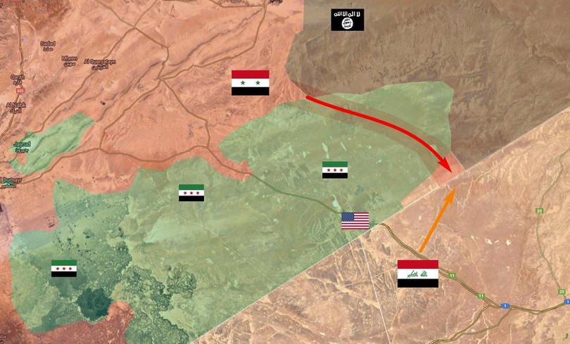 Quân đội Syria tấn công bao vây lực lượng Hồi giáo cực đoan FSA trên biên giới Syria Iraq, Jordan