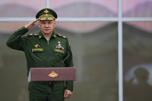 Bộ trưởng quốc phòng Nga Sergey Shoigu.Ảnh: RIA Novosti Bộ trưởng quốc phòng Nga Sergey Shoigu.Ảnh: RIA Novosti