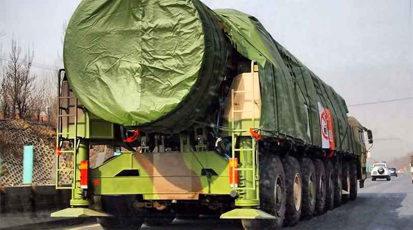 Hệ thống tên lửa đạn đao DF-41, được triển khai trên địa bàn tỉnh Hắc Long Giang