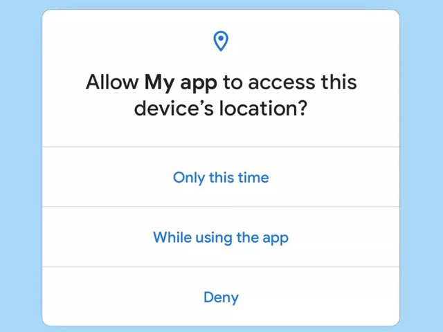 Quyền truy cập vào các ứng dụng nhạy cảm được hỏi lại trong các lần sử dụng kế tiếp.