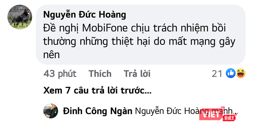 Những bình luận bức xúc của khách hàng.