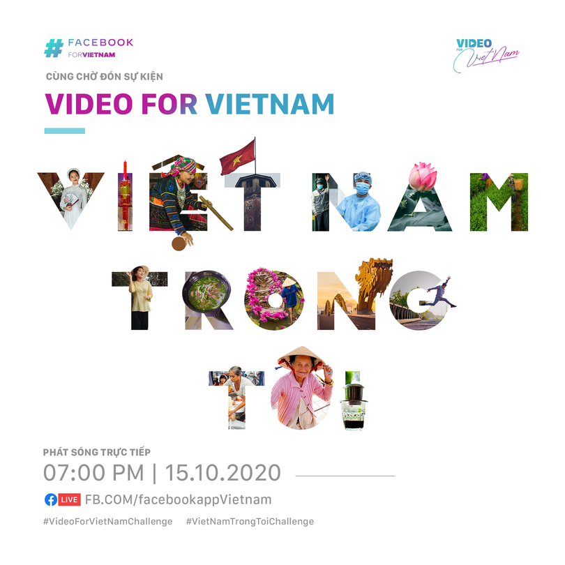 Chương trình sẽ livestream trực tiếp vào ngày 15/10 trên fanpage Facebook Việt Nam.