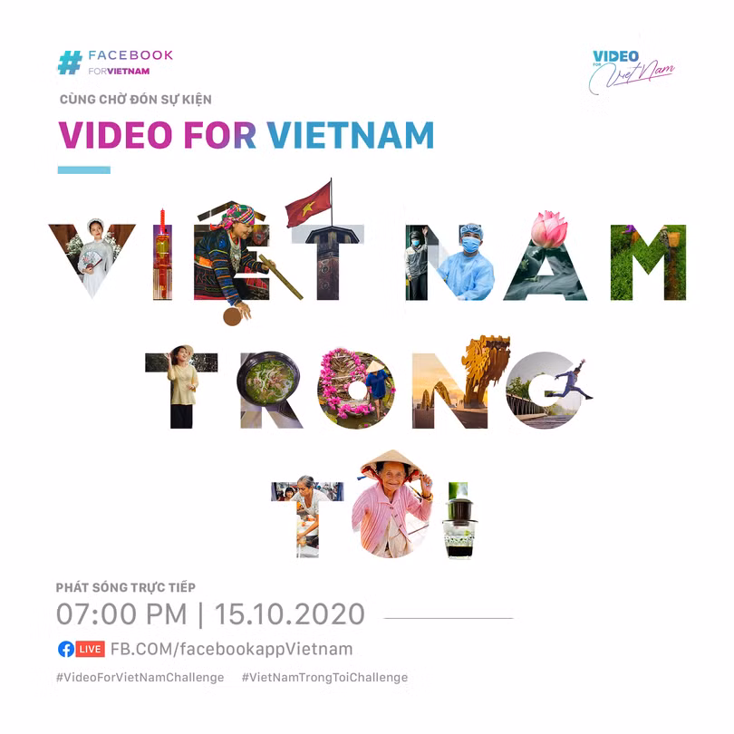 Chương trình sẽ livestream trực tiếp vào ngày 15/10 trên fanpage Facebook Việt Nam.