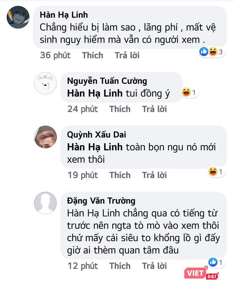 Những bình luận phẫn nộ của cư dân mạng. Những bình luận phẫn nộ của cư dân mạng.