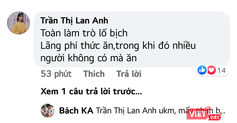 Những bình luận phẫn nộ của cư dân mạng. Những bình luận phẫn nộ của cư dân mạng.
