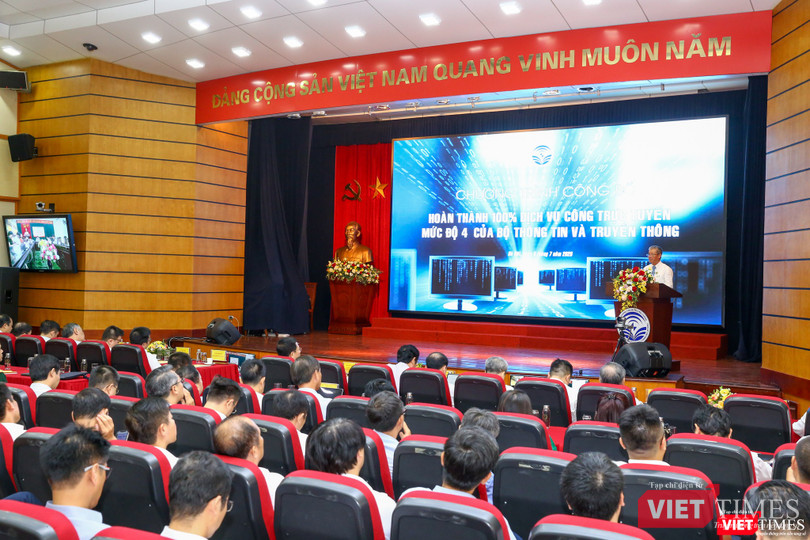 Hội nghị Sơ kết 6 tháng đầu năm của ngành Thông tin và Truyền thông được tổ chức theo hình thức trực tuyến tại 66 điểm cầu trên cả nước. Ảnh: Minh Sơn