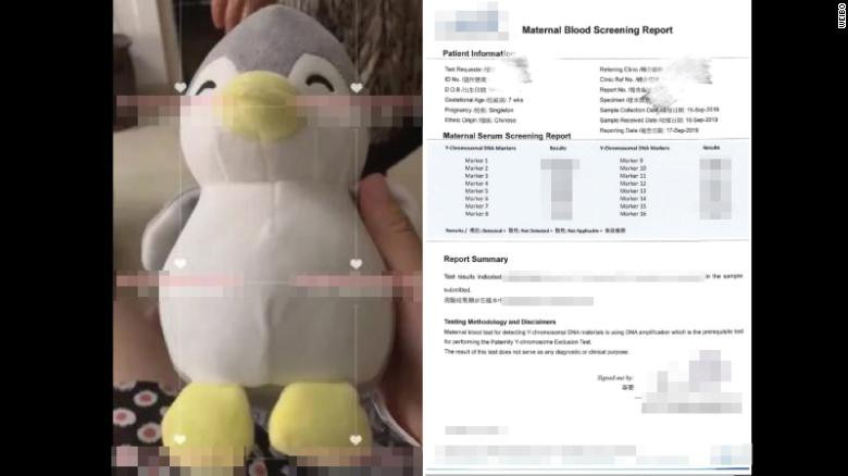 Các cơ sở xét nghiệm khuyến cáo thai phụ giấu ống máu xét nghiệm bên trong thú nhồi bông (Ảnh: CNN)