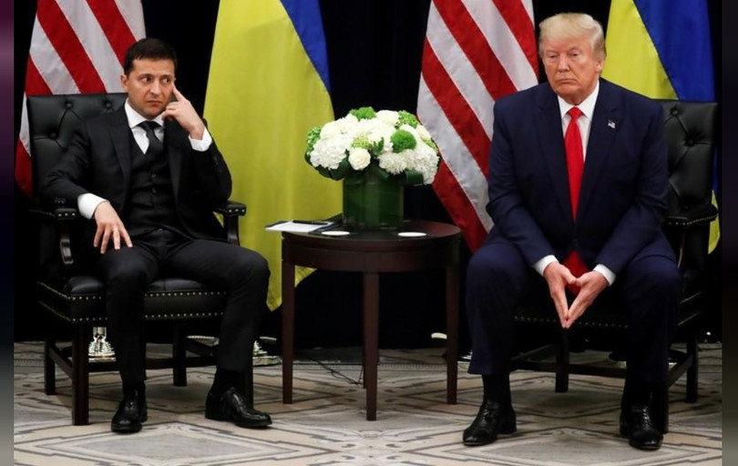 Đoạn băng ghi âm cuộc điện đàm giữa ông Trump và ông Zelensky đang là tâm điểm trong vụ bê bối (Ảnh: Reuters)