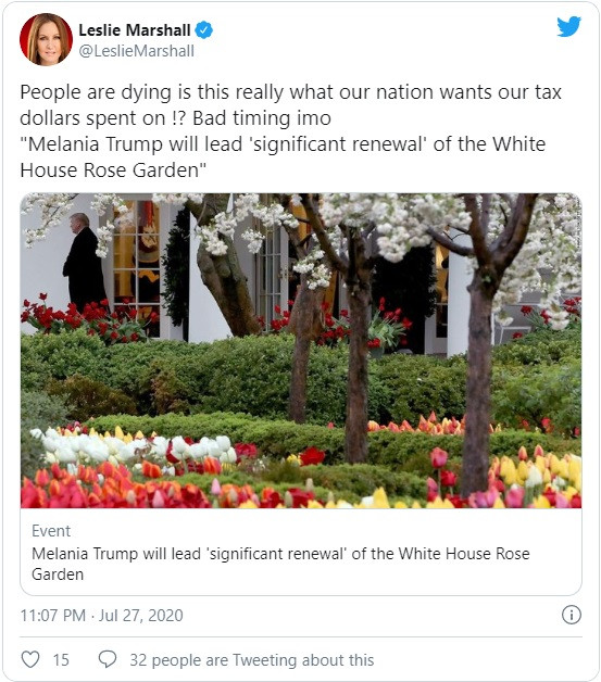 Phản ứng của chiến lược gia đảng Dân chủ Leslie Marshall trên mạng xã hội (Ảnh: Twitter)