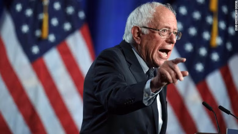 Ứng viên Tổng thống Mỹ của đảng Dân Chủ Bernie Sanders (Ảnh: CNN)