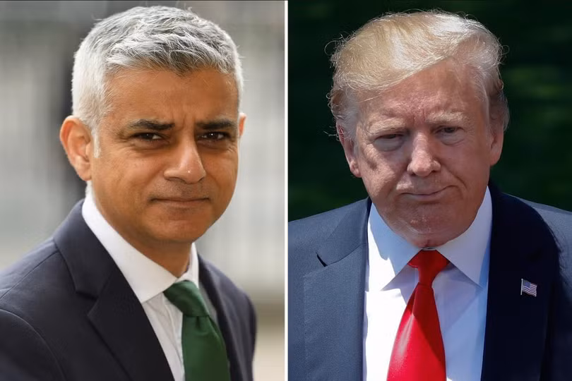 Thị trưởng Lon don Sadiq Khan công khai chỉ trích ông Trump (Ảnh: The Sun)