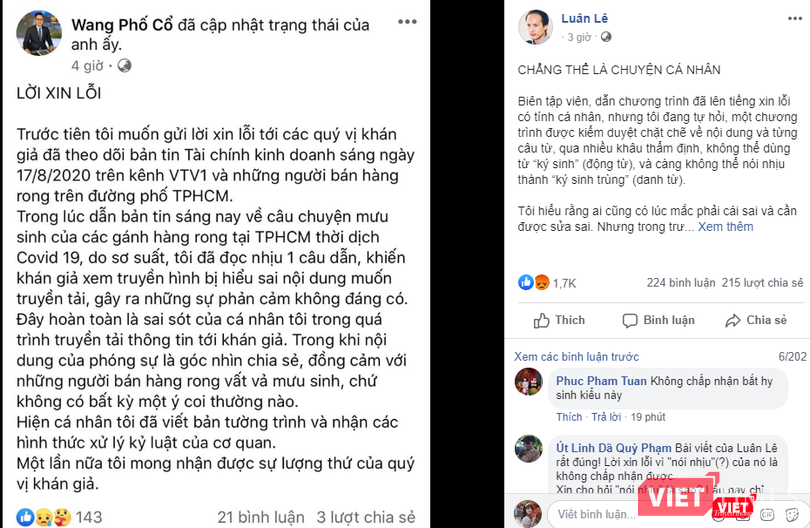 Bài đăng của tài khoản Luân Lê, nêu quan điểm về vấn đề này.