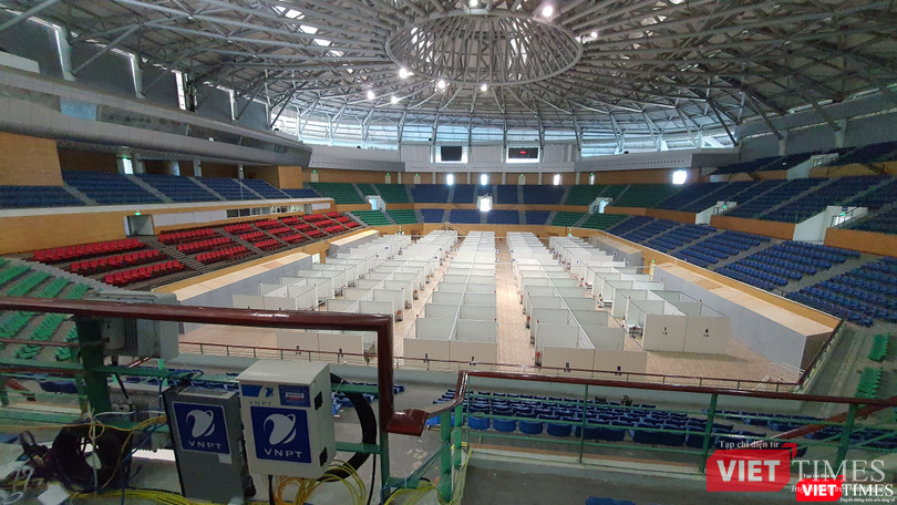 Thực hiện trên nền hạ tầng khu liên hợp thể thao nên VNPT phải cải tạo khá nhiều hạng mục để phù hợp với tiêu chuẩn y tế