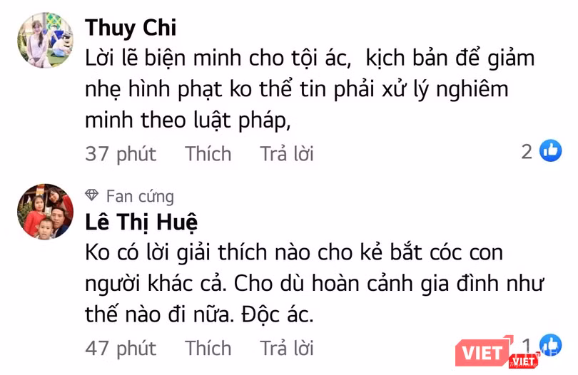 Những bình luận bức xúc của cư dân mạng. Những bình luận bức xúc của cư dân mạng.