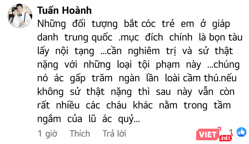 Những bình luận bức xúc của cư dân mạng.