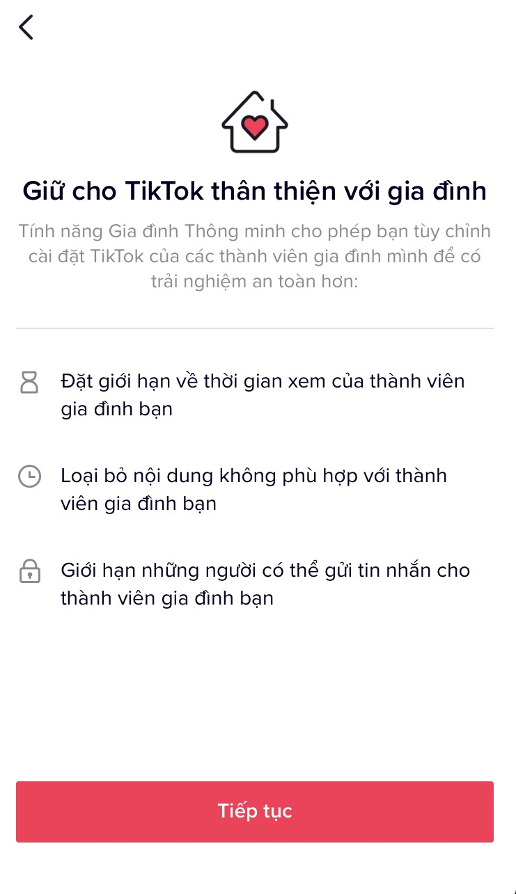 Tính năng này giúp cha mẹ quản lý thời gian và nội dung khi trẻ em sử dụng mạng xã hội. (Ảnh chụp màn hình) Tính năng này giúp cha mẹ quản lý thời gian và nội dung khi trẻ em sử dụng mạng xã hội. (Ảnh chụp màn hình)