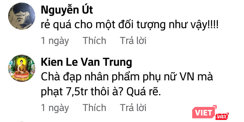 Những bình luận bức xúc của cư dân mạng.
