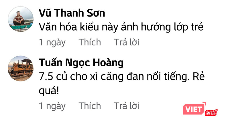 Những bình luận bức xúc của cư dân mạng.