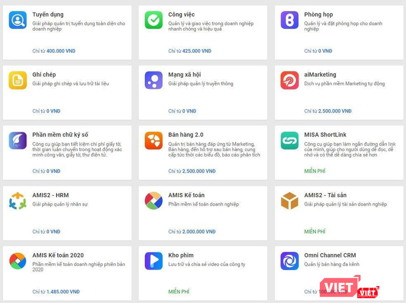 Chợ ứng dụng trên MISA AMIS. Chợ ứng dụng trên MISA AMIS.