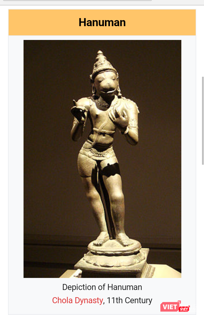 Thần kỉ Hanuman trong sử thi Ramayana của Ấn Độ, được biết tới qua trích đoạn kịch của Lưu Quang Vũ với tựa đề 