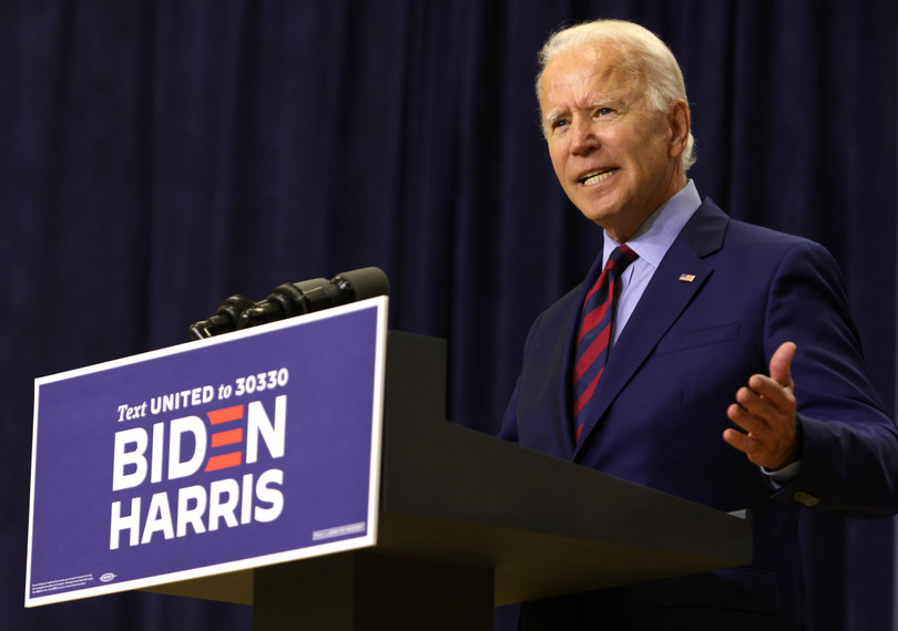 Cựu Phó Tổng thống Joe Biden, ứng viên Tổng thống của đảng Dân chủ, đang tạm dẫn trước ông Trump trong các cuộc thăm dò (Ảnh: NBC News)