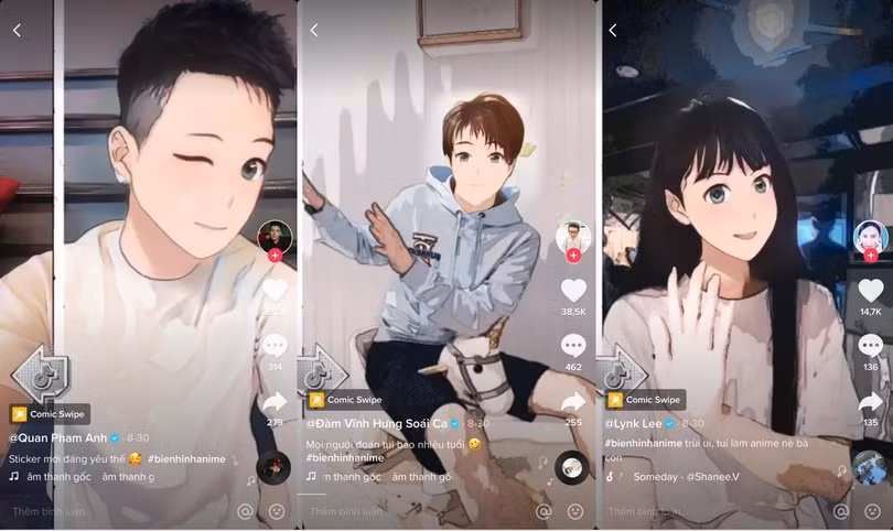 Với bộ lọc Comic Swipe có sẵn, các fan anime có thể thỏa sức biến hình.