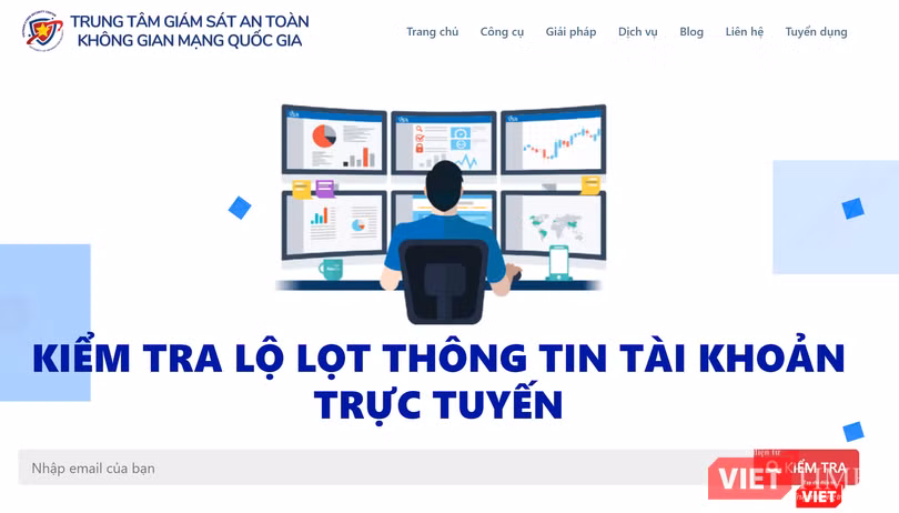 Công cụ kiểm tra tài khoản bị lộ lọt thông tin.