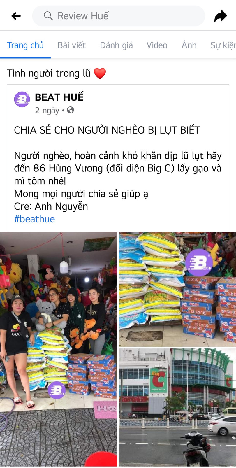 Gạo và mì tôm được nhà hảo tâm cung cấp miễn phí cho người nghèo. Ảnh chụp màn hình. Gạo và mì tôm được nhà hảo tâm cung cấp miễn phí cho người nghèo. Ảnh chụp màn hình.