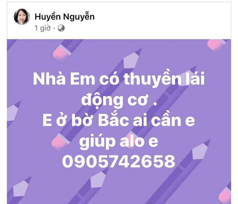 Những phương tiện cứu hộ "dã chiến" giảm tải cho lực lượng chức năng. Ảnh: FB Huyền Nguyễn Những phương tiện cứu hộ "dã chiến" giảm tải cho lực lượng chức năng. Ảnh: FB Huyền Nguyễn