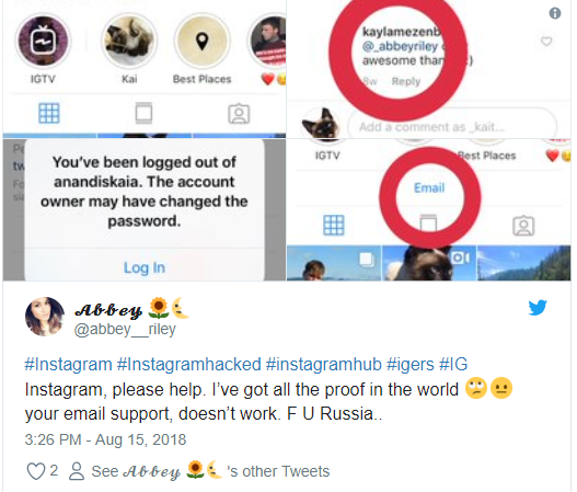 Một người dùng phàn nàn rằng email tài khoản của đã thay đổi. Ảnh: Business Insider Một người dùng phàn nàn rằng email tài khoản của đã thay đổi. Ảnh: Business Insider