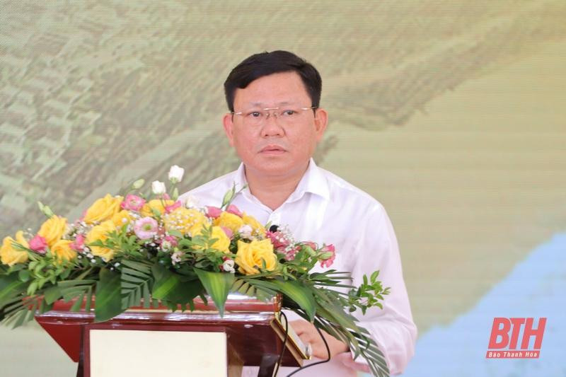 Ông Nguyễn Văn Thi, Phó Chủ tịch tỉnh Thanh Hóa phát biểu tại lễ khởi công
